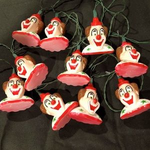 Vintage clown string lights